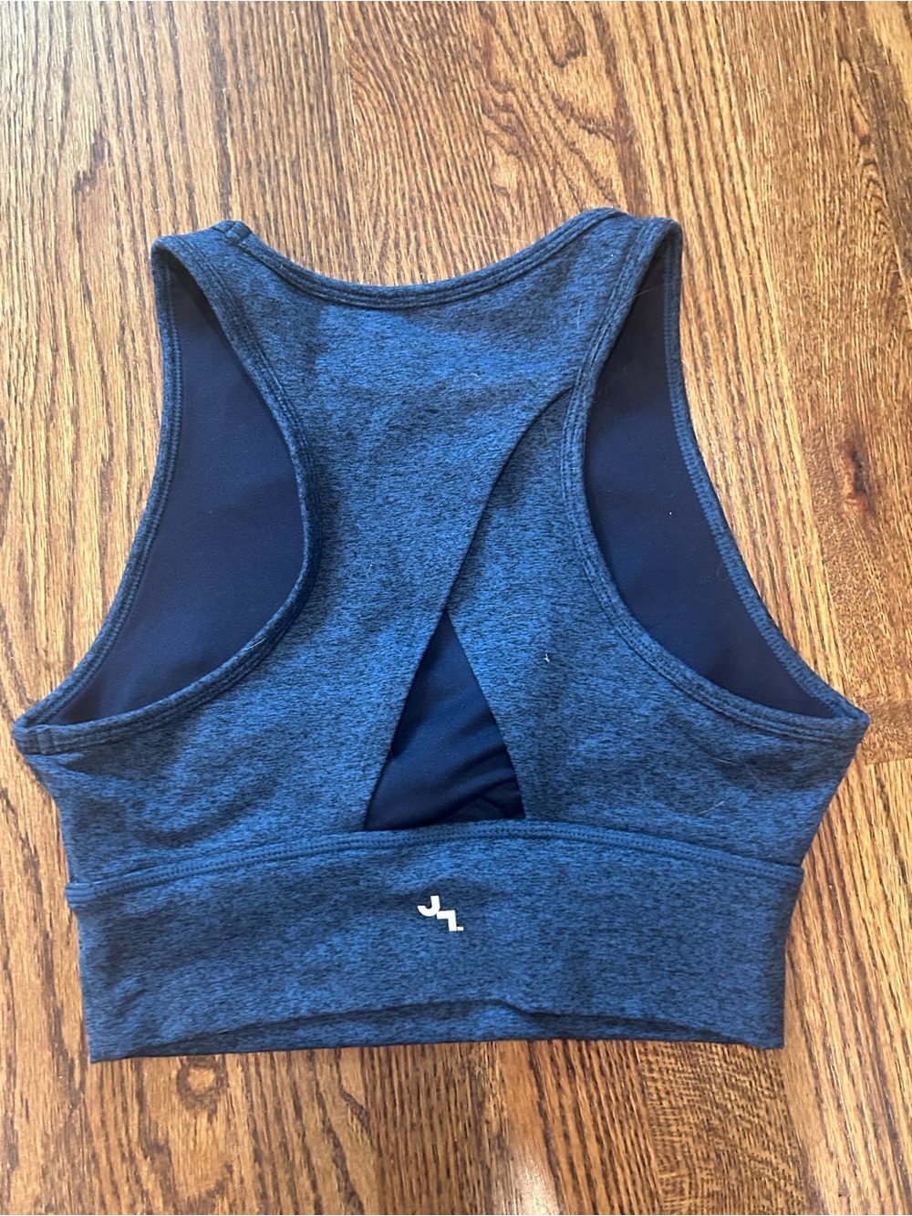 JoyLab Dark Blue Jersey Activewear Set - High Rise Leggings & Matching Crop Tank - Picture 3 of 4